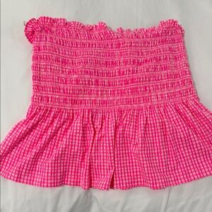 Lilly Pulitzer Pink Strapless Top